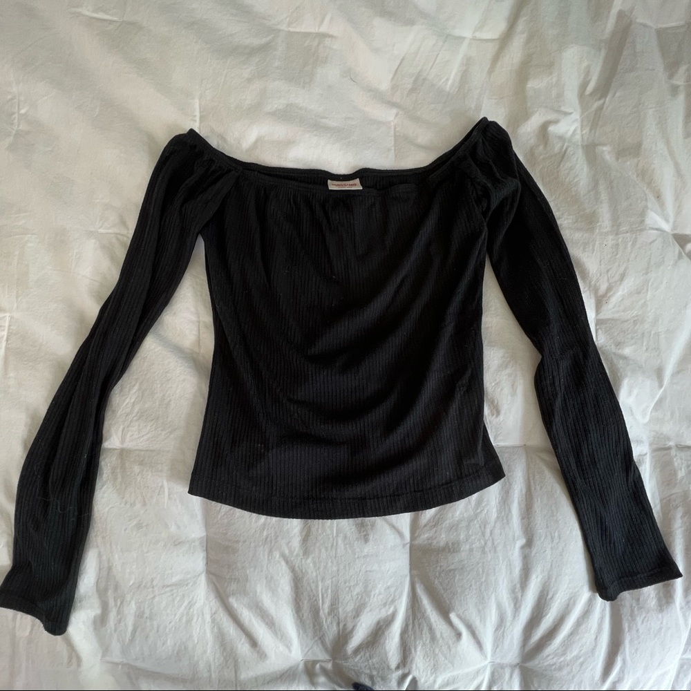Black Off-shoulder Top
